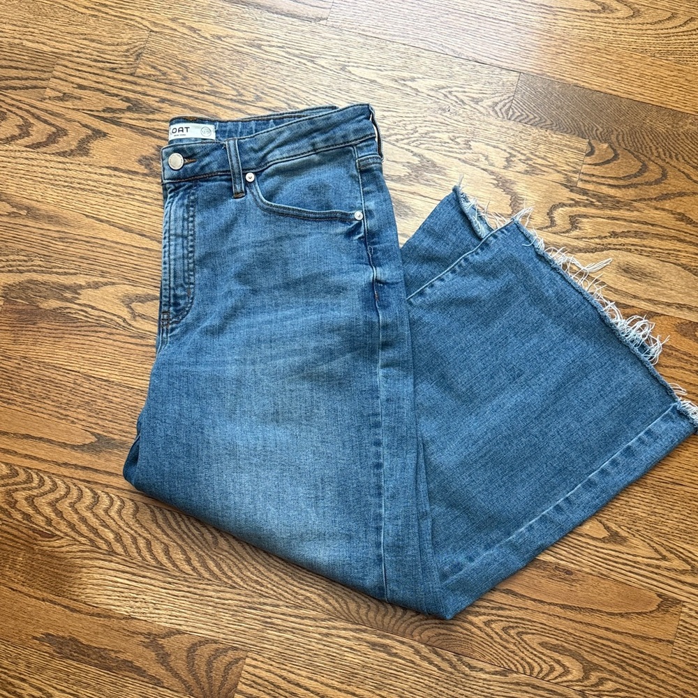 LIKE NEW Oat New York Wide Leg Ankle Jeans